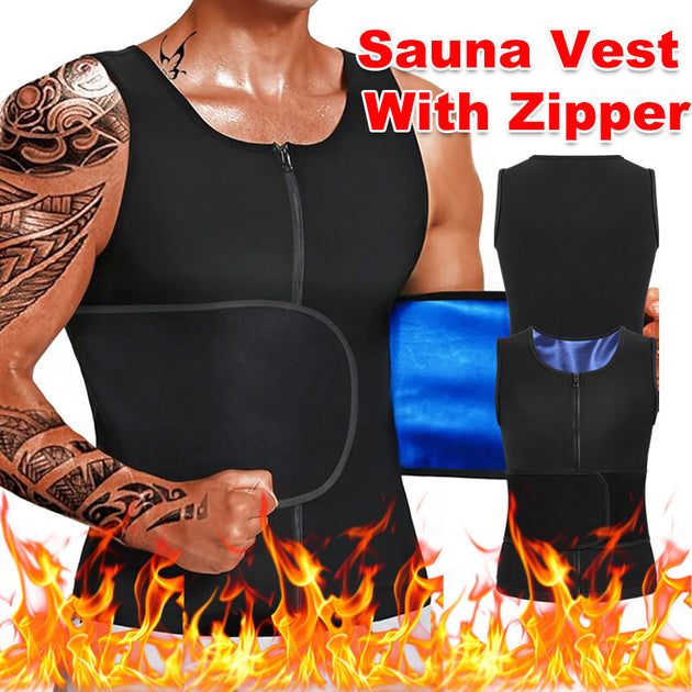 SIYAN Gilet Da Sauna Da Uomo, Magliette Da Sauna Da Uomo, Gilet - Foto 10